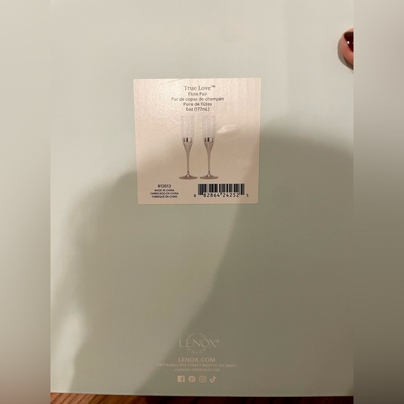 NEW Lenox True Love Picture Frame and flute set - Picture 4 of 7